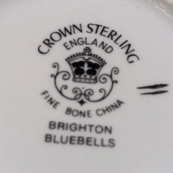 Crown Sterling England Brighton Bluebells Fine Bone China Mug - Picture 7 of 7
